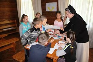 в В Яремче на Івано-Франківщині, відбувається табір для дітей Донецького екзархату УГКЦ